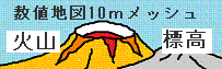 10mメッシュ（火山標高） 無料ダウンロードサービス